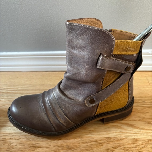 Maciejka Viva La Vida Leather Ankle Boots Booties Strap Detail - Picture 4 of 10